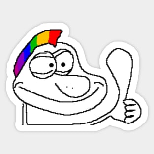 Rainbow Mohawk VibeGuy Sticker